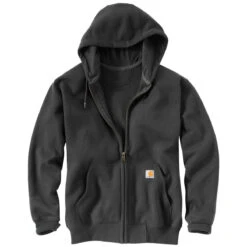 Carhartt Men's Carbon Heather Paxton Heavyweight Hooded Zip-Front Sweatshirt