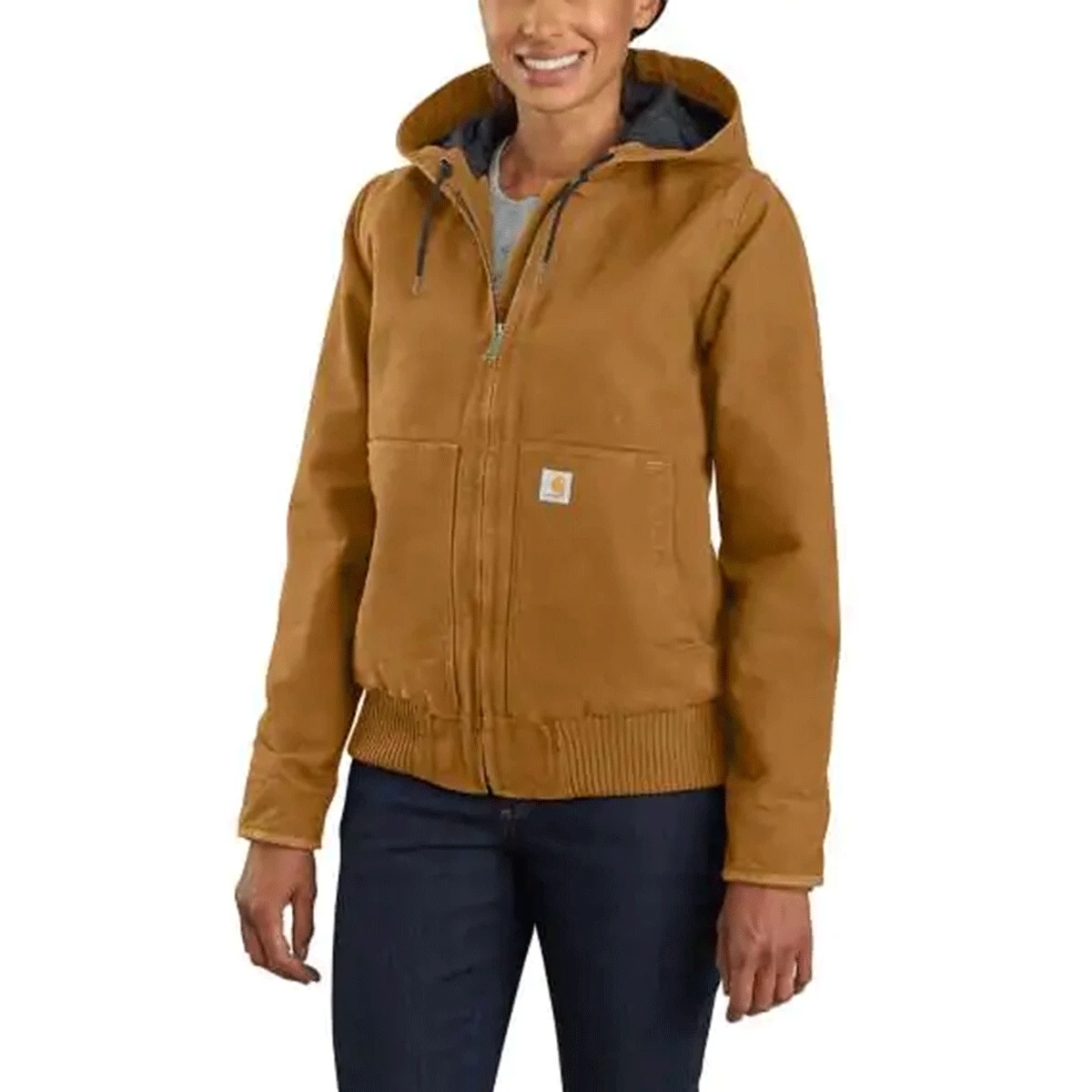Carhartt Women's Carhartt Brown Washed Duck Active Jacket 1 Carhartt Women's Carhartt Brown Washed Duck Active Jacket
