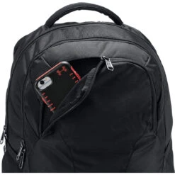 Under Armour Black UA Team Hustle 3.0 Backpack -Best Clothing Shop 1306060 001 FPKT SL