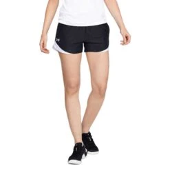 Under Armour Women's Black/White Play Up Shorts 3.0 -Best Clothing Shop 1344552 002 HTF