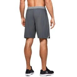 Under Armour Men's Stealth Grey UA Locker 9" Shorts -Best Clothing Shop 1351351 008 HTB