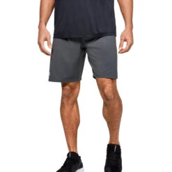 Under Armour Men's Stealth Grey UA Locker 9" Shorts -Best Clothing Shop 1351351 008 HTF