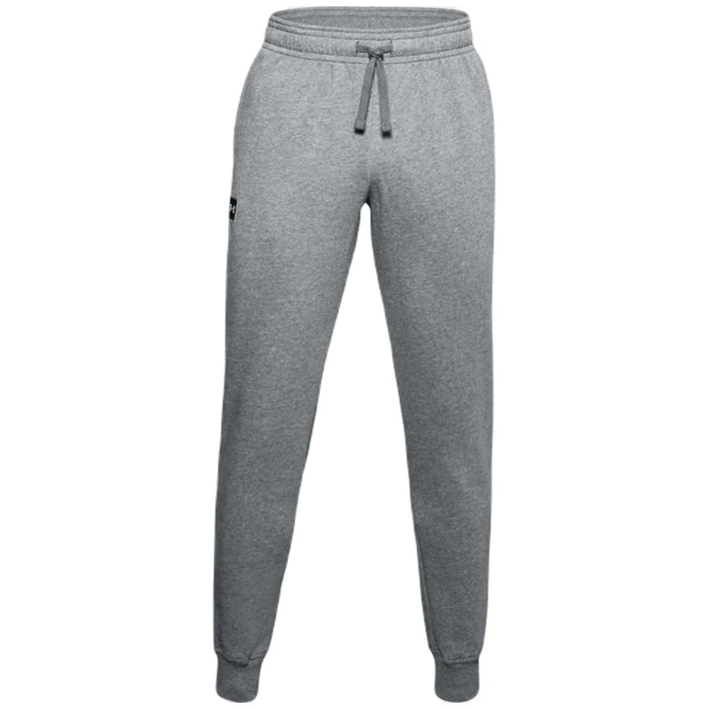 Under Armour Men's Pitch Grey Light Heather Rival Fleece Joggers 1 Under Armour Men's Pitch Grey Light Heather Rival Fleece Joggers