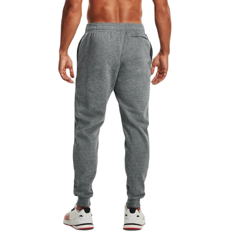 Under Armour Men's Pitch Grey Light Heather Rival Fleece Joggers 4 Under Armour Men's Pitch Grey Light Heather Rival Fleece Joggers - Image 4