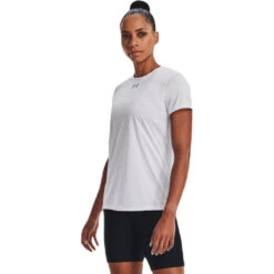 Under Armour Women's White Team Tech Tee -Best Clothing Shop 1376847 100 HTF