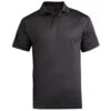 Edwards Men's Steel Grey Performance Flat-Knit Short Sleeve Polo