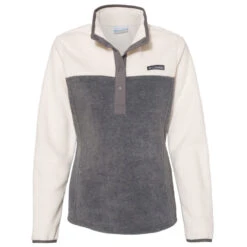 Columbia Women's City Grey Heather/Chalk Benton Springs Half-Snap Pullover
