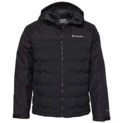 Columbia Men's Black Grand Trek Hooded Down Jacket