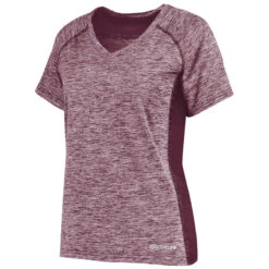Holloway Women's Maroon Heather Electrify Coolcore Tee -Best Clothing Shop 222771 Maroon Heather S