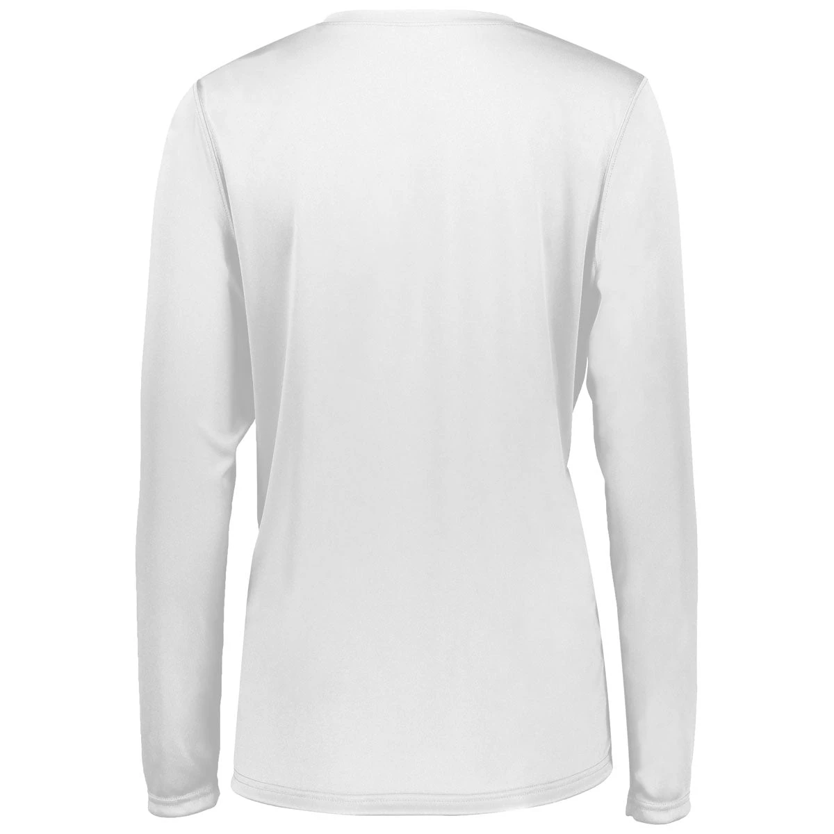 Holloway Women's White Momentum Long Sleeve Tee 2 Holloway Women's White Momentum Long Sleeve Tee - Image 2