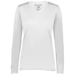 Holloway Women's White Momentum Long Sleeve Tee