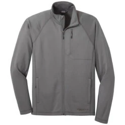 Outdoor Research Men's Pewter Middle Fork Full Zip Fleece
