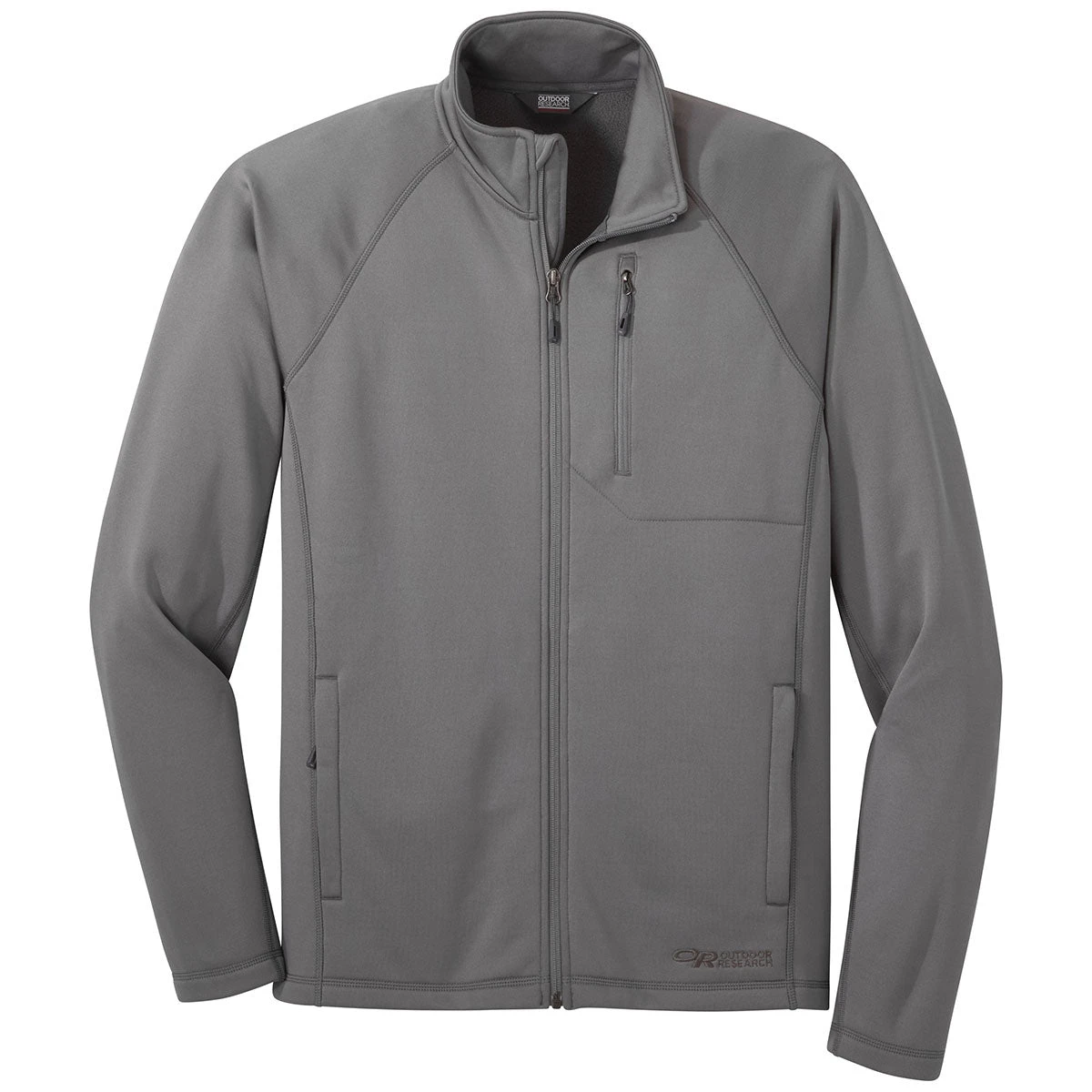 Outdoor Research Men's Pewter Middle Fork Full Zip Fleece 1 Outdoor Research Men's Pewter Middle Fork Full Zip Fleece