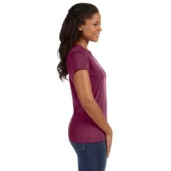 LAT Women's Vintage Burgundy Fine Jersey T-Shirt -Best Clothing Shop 3505 Vintage Burgundy HTS f779728d cace 46fd 9993 703f82132253