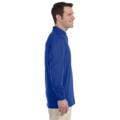Jerzees Men's Royal 5.6 Oz. Spotshield Long-Sleeve Jersey Polo 5 Jerzees Men's Royal 5.6 Oz. Spotshield Long-Sleeve Jersey Polo -Best Clothing Shop 437ML Royal HTS