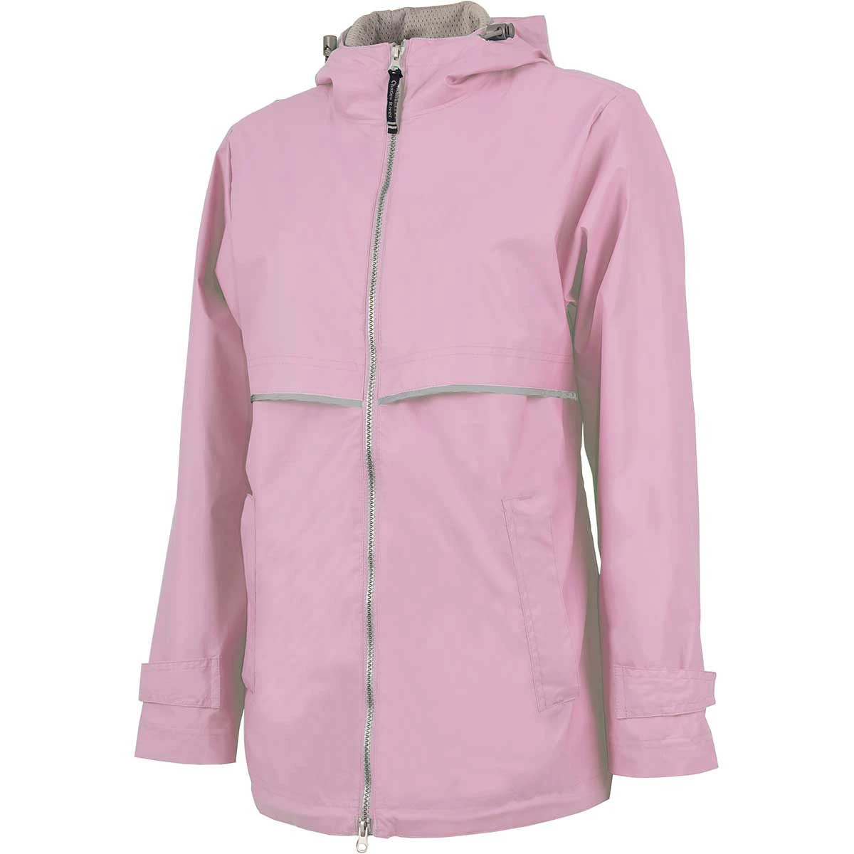 Charles River Women's Pink/Reflective New Englander Rain Jacket 1 Charles River Women's Pink/Reflective New Englander Rain Jacket