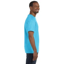 Hanes Men's Blue Horizon 6.1 Oz. Tagless T-Shirt -Best Clothing Shop 5250T Blue Horizon HTS