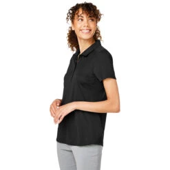Puma Golf Women's Puma Black Gamer Golf Polo -Best Clothing Shop 532989 Puma Black HTS