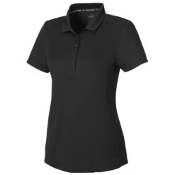 Puma Golf Women's Puma Black Gamer Golf Polo -Best Clothing Shop 532989 Puma Black S