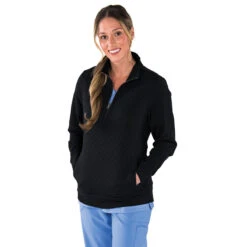 Charles River Women's Black Franconia Quilted Pullover -Best Clothing Shop 5368 010 4