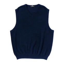 Vantage Men's Navy Milano Knit Sweater Vest