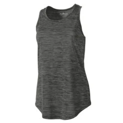 Charles River Women's Black Space Dye Fitness Tank