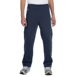 Russell Athletic Youth J Navy Dri-Power Fleece Open-Bottom Pant