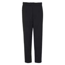 Russell Athletic Men's Black Dri Power Open Bottom Pocket Sweatpants