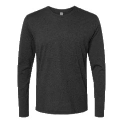 Next Level Men's Vintage Black Triblend Long-Sleeve Crew Tee