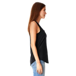 Next Level Women's Black Gathered Racerback Tank -Best Clothing Shop 6338 Black HTS