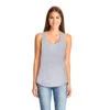 Next Level Women's Heather Grey Gathered Racerback Tank