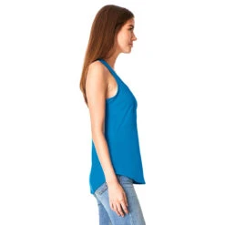 Next Level Women's Turquoise Gathered Racerback Tank -Best Clothing Shop 6338 Turquoise HTS