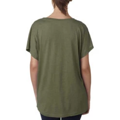 Next Level Women's Military Green Triblend Dolman -Best Clothing Shop 6760 Military Green HTB