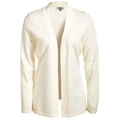 Edwards Women's Cream Open Cardigan