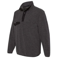 Dri Duck Men's Charcoal Denali Mountain Fleece Pullover -Best Clothing Shop 7352 Charcoal S