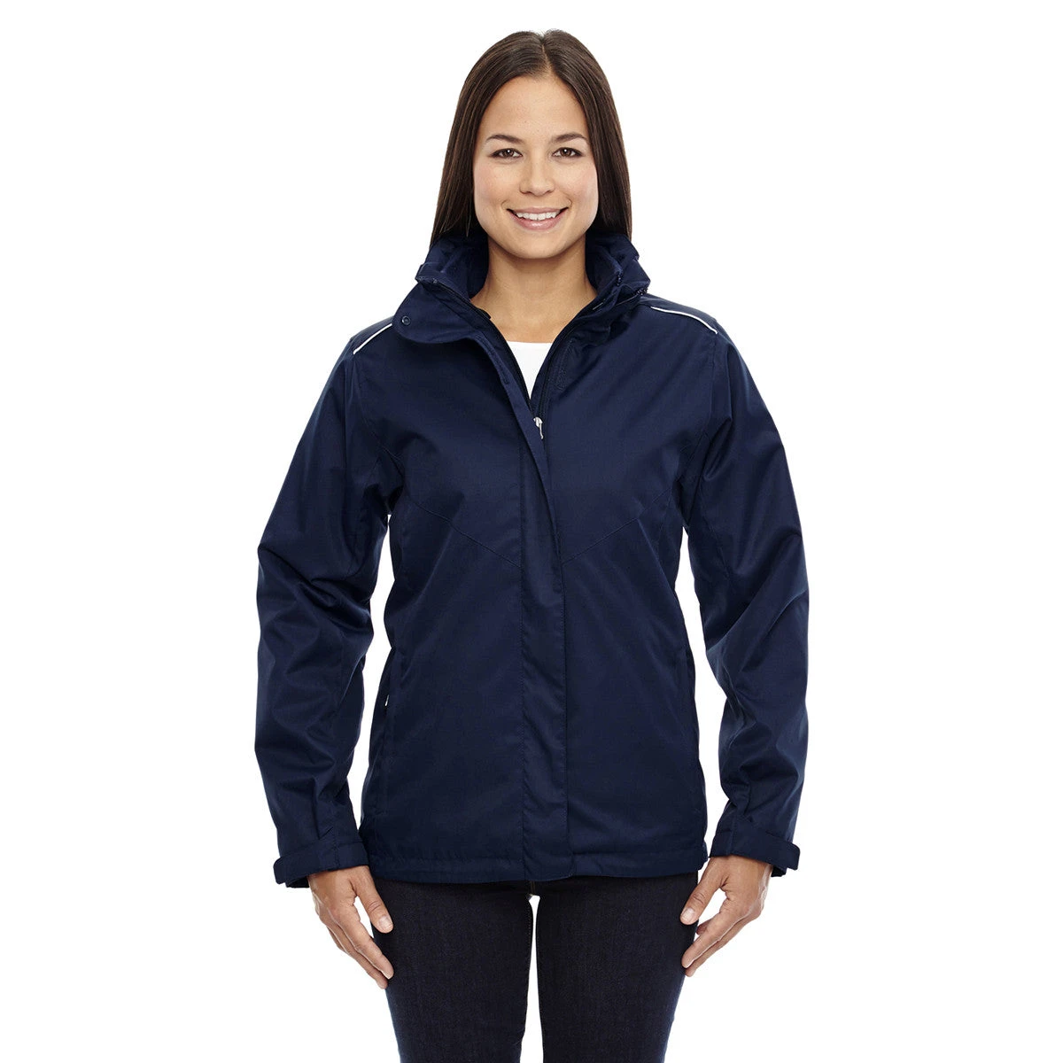 Core 365 Women's Classic Navy Region 3-in-1 Jacket With Fleece Liner 2 Core 365 Women's Classic Navy Region 3-in-1 Jacket With Fleece Liner - Image 2