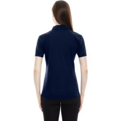 North End Women's Night Performance Pique Polo -Best Clothing Shop 78632 Night Model Back