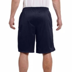 Champion Men's Navy 3.7-Ounce Mesh Short With Pockets 6 Champion Men's Navy 3.7-Ounce Mesh Short With Pockets -Best Clothing Shop 81622 Navy HTB