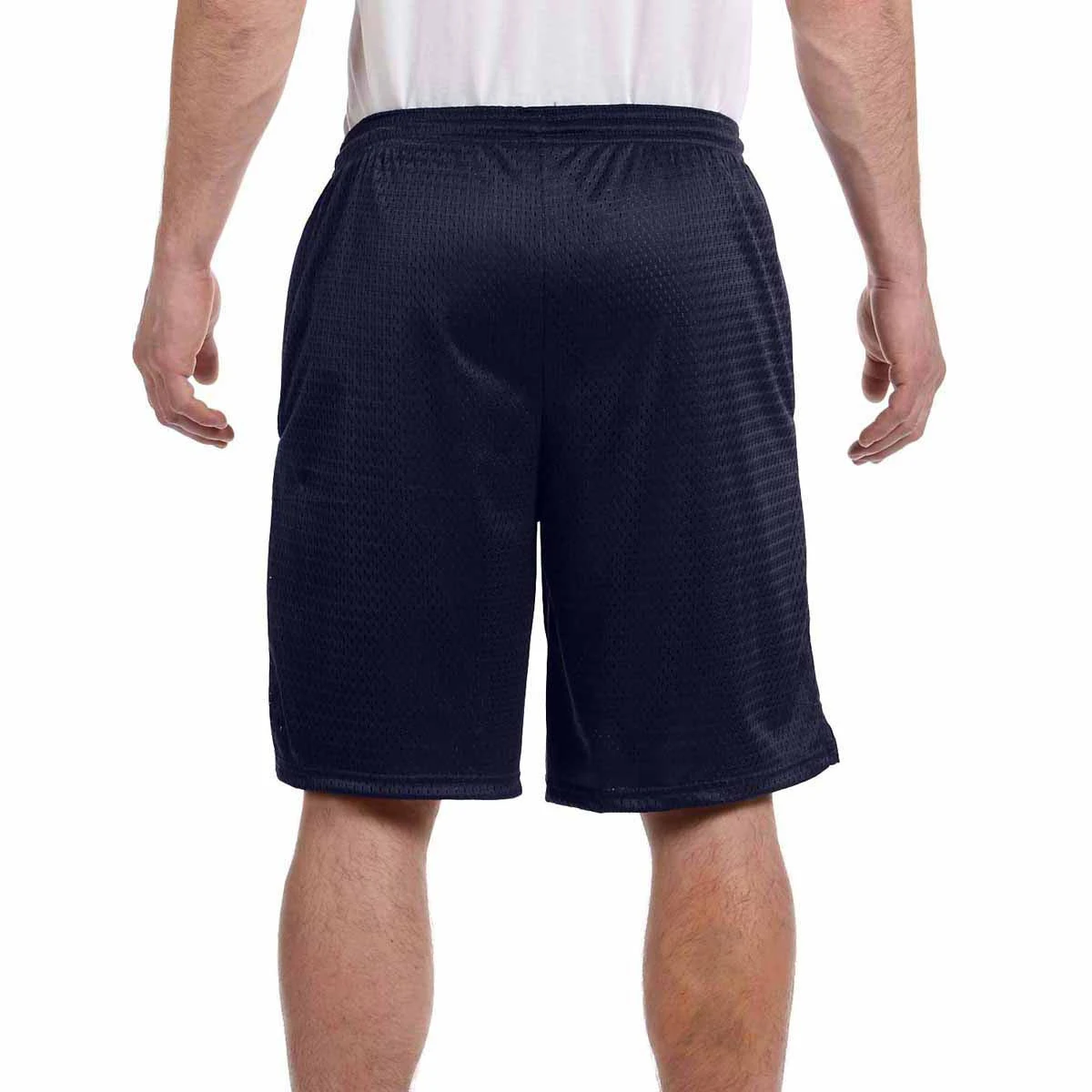 Champion Men's Navy 3.7-Ounce Mesh Short With Pockets 3 Champion Men's Navy 3.7-Ounce Mesh Short With Pockets - Image 3