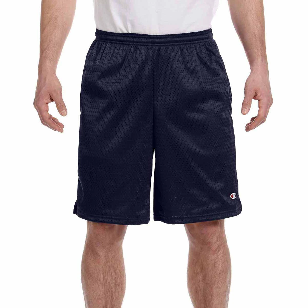 Champion Men's Navy 3.7-Ounce Mesh Short With Pockets 2 Champion Men's Navy 3.7-Ounce Mesh Short With Pockets - Image 2