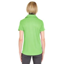 UltraClub Women's Light Green Cool & Dry Jacquard Stripe Polo -Best Clothing Shop 8220L Light Green HTB 32ff681b a32e 470e 8f63 afb36c151d59
