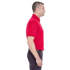 UltraClub Men's Red Classic Pique Polo -Best Clothing Shop 8535 Red HTS f0b75aae c0bc 475a ae10 7978a4096a72