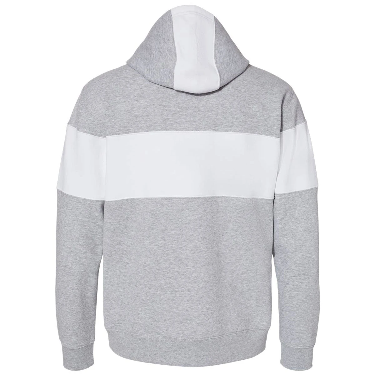 J. America Men's Oxford Varsity Fleece Colorblocked Hooded Sweatshirt 2 J. America Men's Oxford Varsity Fleece Colorblocked Hooded Sweatshirt - Image 2