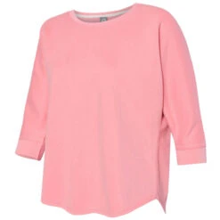 J. America Women's Blossom Lounge Fleece Dolman Crewneck Sweatshirt -Best Clothing Shop 8685 Blossom S