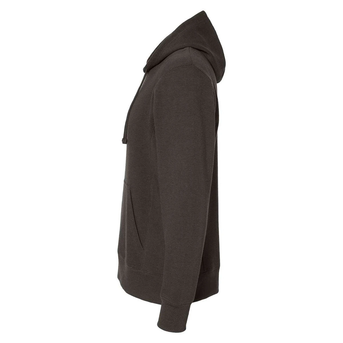 J. America Men's Black Ripple Fleece Hooded Sweatshirt 3 J. America Men's Black Ripple Fleece Hooded Sweatshirt - Image 3