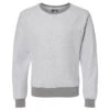 J. America Women's Grey Heather Flip Side Fleece Crewneck Pullover