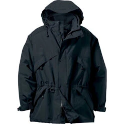North End Men's Black 3-in-1 Parka With Dobby Trim