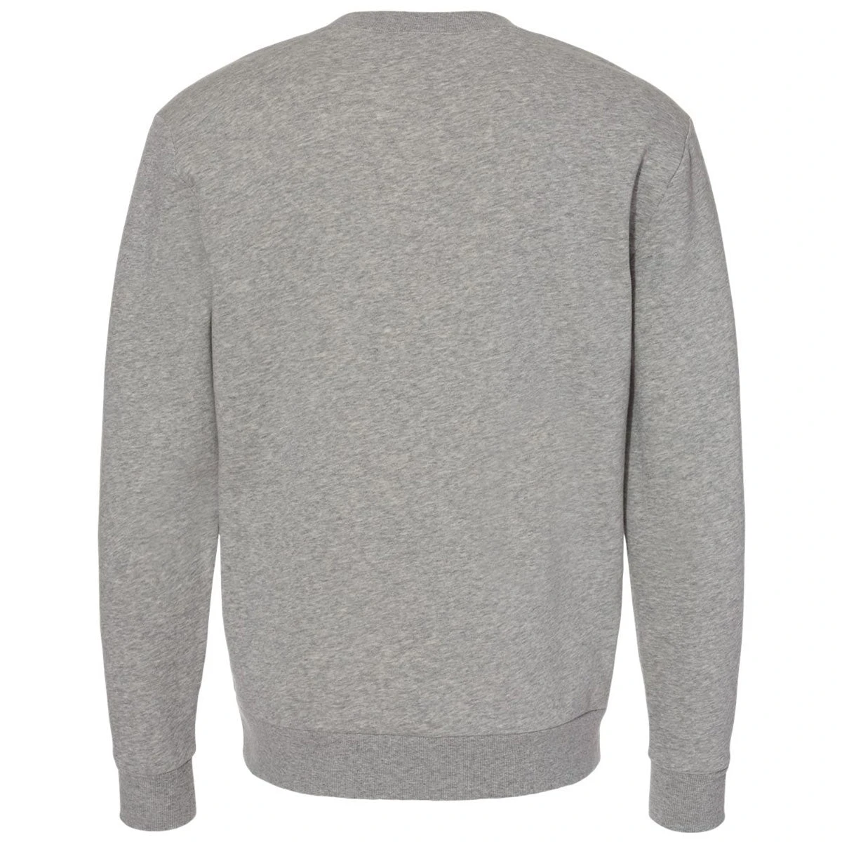 Alternative Apparel Men's Heather Grey Eco-Cozy Fleece Sweatshirt 2 Alternative Apparel Men's Heather Grey Eco-Cozy Fleece Sweatshirt - Image 2
