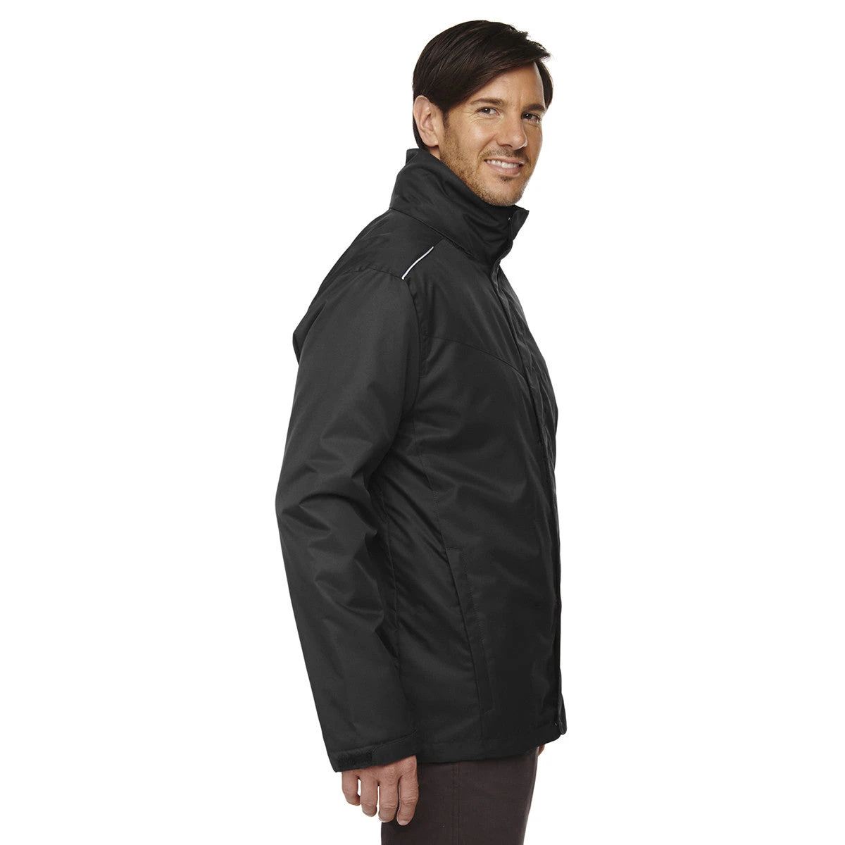 Core 365 Men's Black Region 3-in-1 Jacket With Fleece Liner 4 Core 365 Men's Black Region 3-in-1 Jacket With Fleece Liner - Image 4