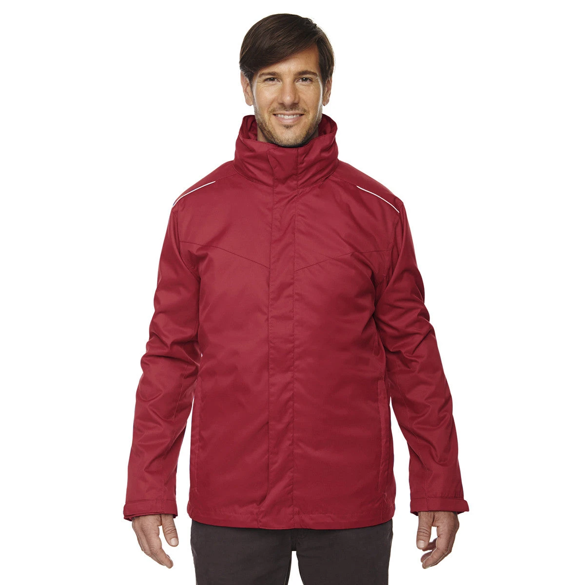 Core 365 Men's Classic Red Region 3-in-1 Jacket With Fleece Liner 2 Core 365 Men's Classic Red Region 3-in-1 Jacket With Fleece Liner - Image 2